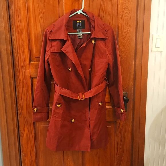 DONATION SALE, BOGO FREE Red rain coat with hood - Picture 1 of 4